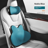 Memory Foam Car Neck & Lumbar Support Pillow Set