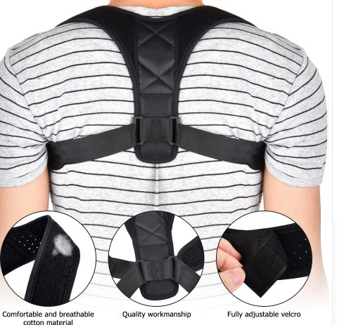 Adjustable Posture Corrector Back Brace – Shoulder, Spine & Lumbar Support Belt