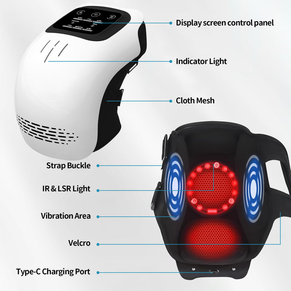 Smart Electric Knee Massager with Heat & Vibration