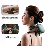 Green Wireless Electric Neck & Shoulder Massager – Deep Kneading Back & Muscle Relief
