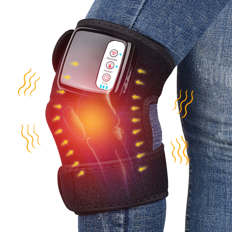 Electric Infrared Heating Knee Massager Wrap – Vibration Therapy for Knee & Elbow Pain Relief